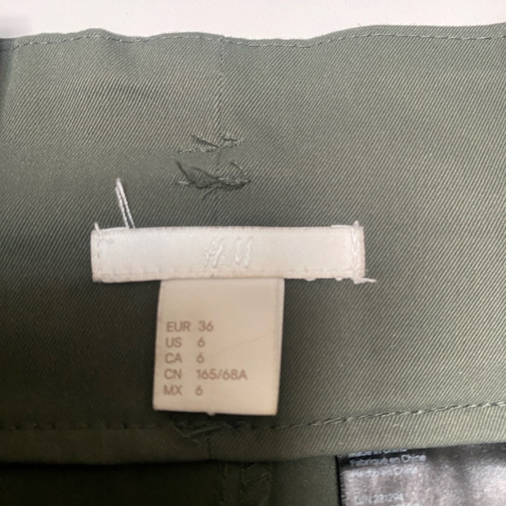 Dark Green High Waist Office Trousers - Size 6 - H&M - Picture 11 of 11